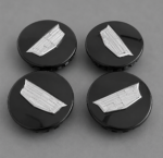 4X Cadillac Black 67mm Fits ATS CTS DTS SRX STS XLR XTS Wheel Center Caps