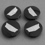 4X Cadillac Black 67mm Fits ATS CTS DTS SRX STS XLR XTS Wheel Center Caps