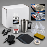 Car Headlight Restoration Kit 800ML Polishing Repair Liquid Polymer Tool