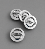 Set of 4 Nissan Silver 54mm Wheel Center Cap Fits Altima Maxima Murano Rogue