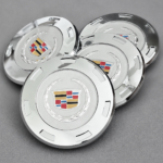 4PCS Cadillac Escalade 2007-14 Chrome Colored Crest for 22'' Wheel Center Hub Caps