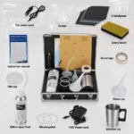 Car Headlight Restoration Kit 800ML Scratch Remover Polish Cleaning Toolbox