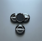 4x 2.5inch Wheel Center Hub Caps Fits Nissan Pathfinder Rogue Kicks Black Silver