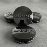 4x 63mm Jeep Gloss Black Wheel Center Caps Fits Grand Cherokee Wrangler Compass