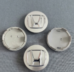 Set Of 4 Silver Honda Accord Civic CRV Pilot 69mm Wheel Center Caps Chrome Logo