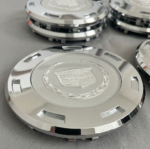 Set of 4 2007-14 Escalade Center Hub Cap For 22 Inch Wheel Chrome Crest 9597355