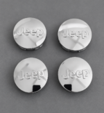 4x 63mm Jeep Gloss Silver Wheel Center Caps Fits Grand Cherokee Wrangler Compass