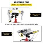 1660 lbs Hydraulic Transmission Jack 2-Stage Telescopic Floor Jack Stand