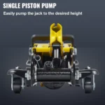 2.5 Ton Floor Jack Low Profile Steel Single Piston Pump HighLift 5500lbs Car SUV