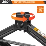 2T Car Scissor Jack w/ Wrench Emergency Crank Lift for SUV Tire Change Tool