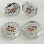 4X 83mm Cadillac Escalade 2007-13 For 18" 20" Wheels Center Caps Colored Logo