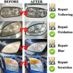 Car Headlight Restoration Kit 800ML Scratch Remover Polish Cleaning Toolbox