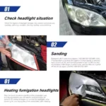 Car Headlight Restoration Kit 800ML Scratch Remover Polish Cleaning Toolbox - Image 9