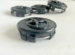 4 Toyota 57mm Matte Black Logo Wheel Center Caps Fits Corolla Prius & Yaris - Image 2