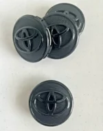 4 Toyota 57mm Matte Black Logo Wheel Center Caps Fits Corolla Prius & Yaris - Image 4