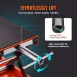 1100LBS Motorcycle Scissor Lift Jack Wide Deck Steel Stand w/ Safety Pin