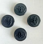 4 Toyota 57mm Matte Black Logo Wheel Center Caps Fits Corolla Prius & Yaris - Image 6