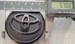 4 Toyota 57mm Matte Black Logo Wheel Center Caps Fits Corolla Prius & Yaris - Image 7