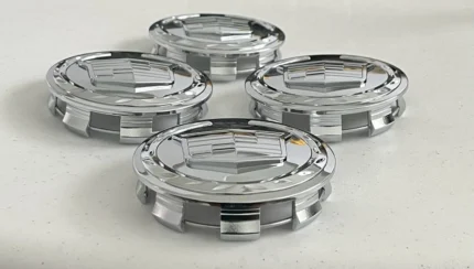 Set of 4 Cadillac Escalade 2007-13 Wheel Center Caps 83mm Chrome Logo 18 & 20" Wheels