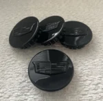 4x Cadillac Black Gloss (ATS CTS DTS SRX STS XLR XTS) 67mm Wheel Center Caps